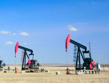 oil pumps in a Canadian field