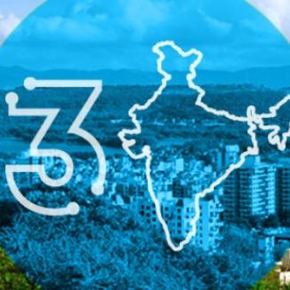 Photo and graphic depicting 3 trends in India.