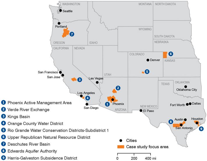 Overview of groundwater case studies